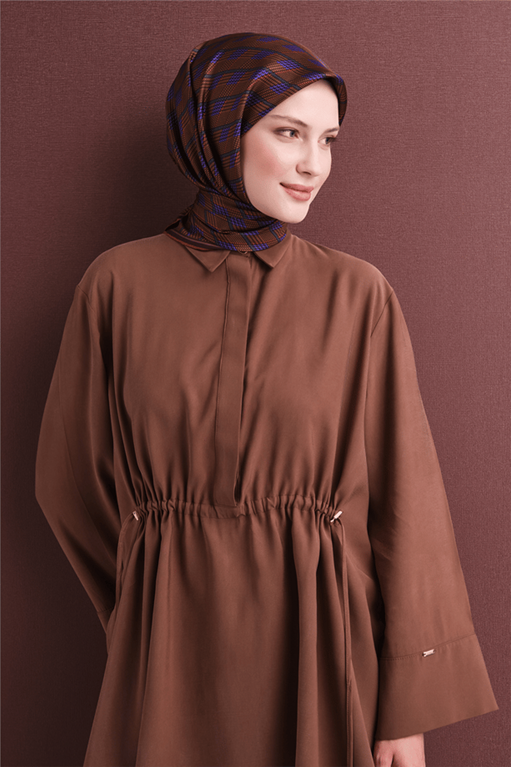 Armine Twill Saf İpek Eşarp 26k9626 Kiremit