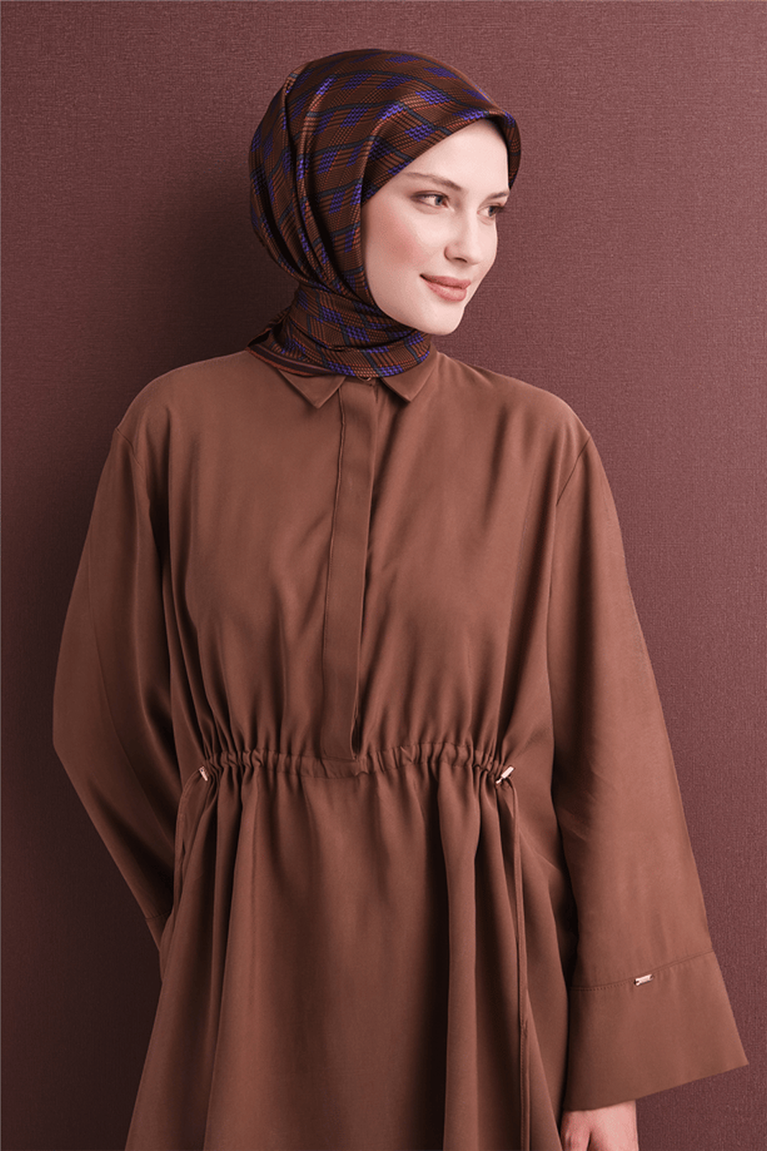 Armine Twill Saf İpek Eşarp 26k9626 Kiremit