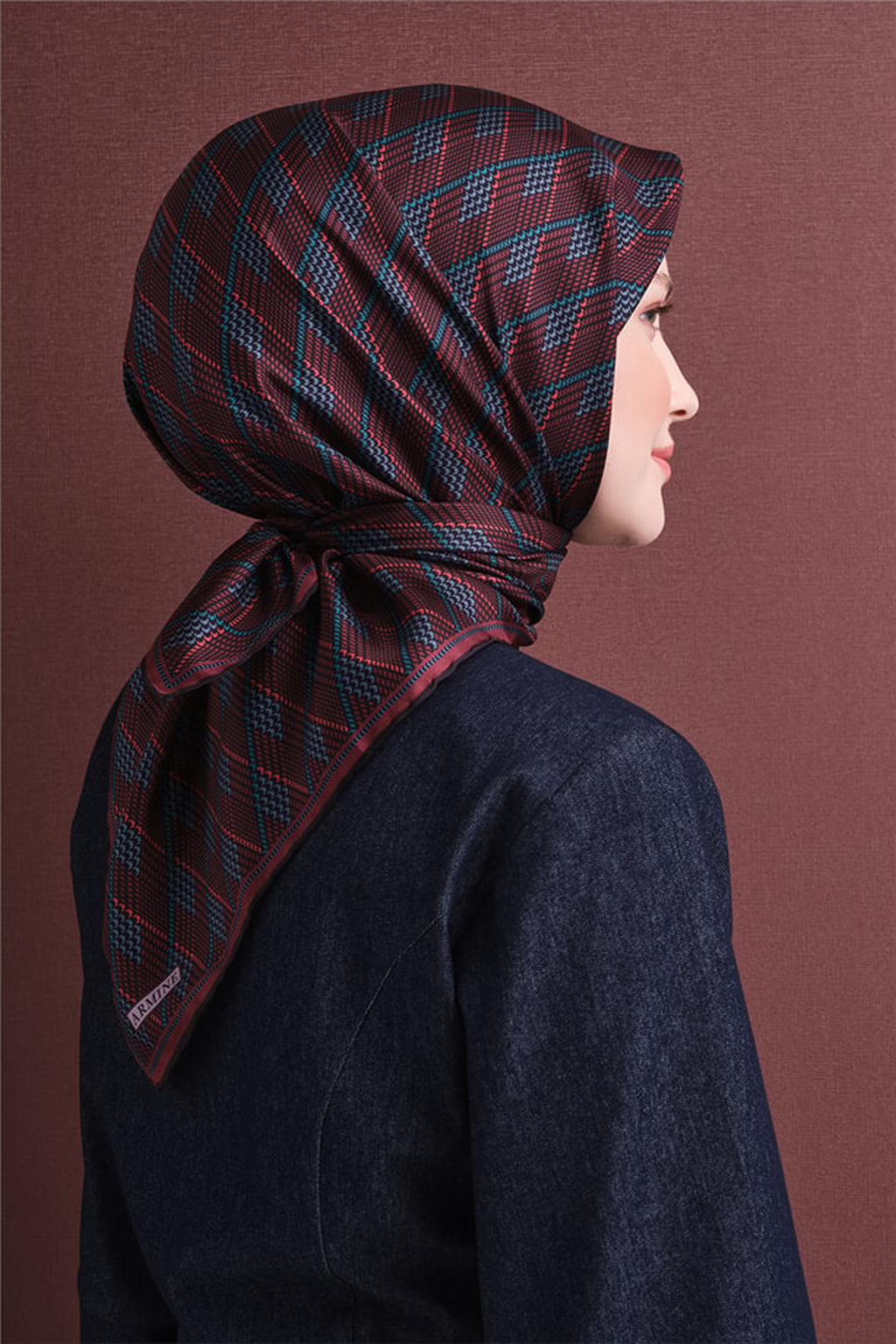 Armine Twill Saf İpek Eşarp 26k9626 Kırmızı