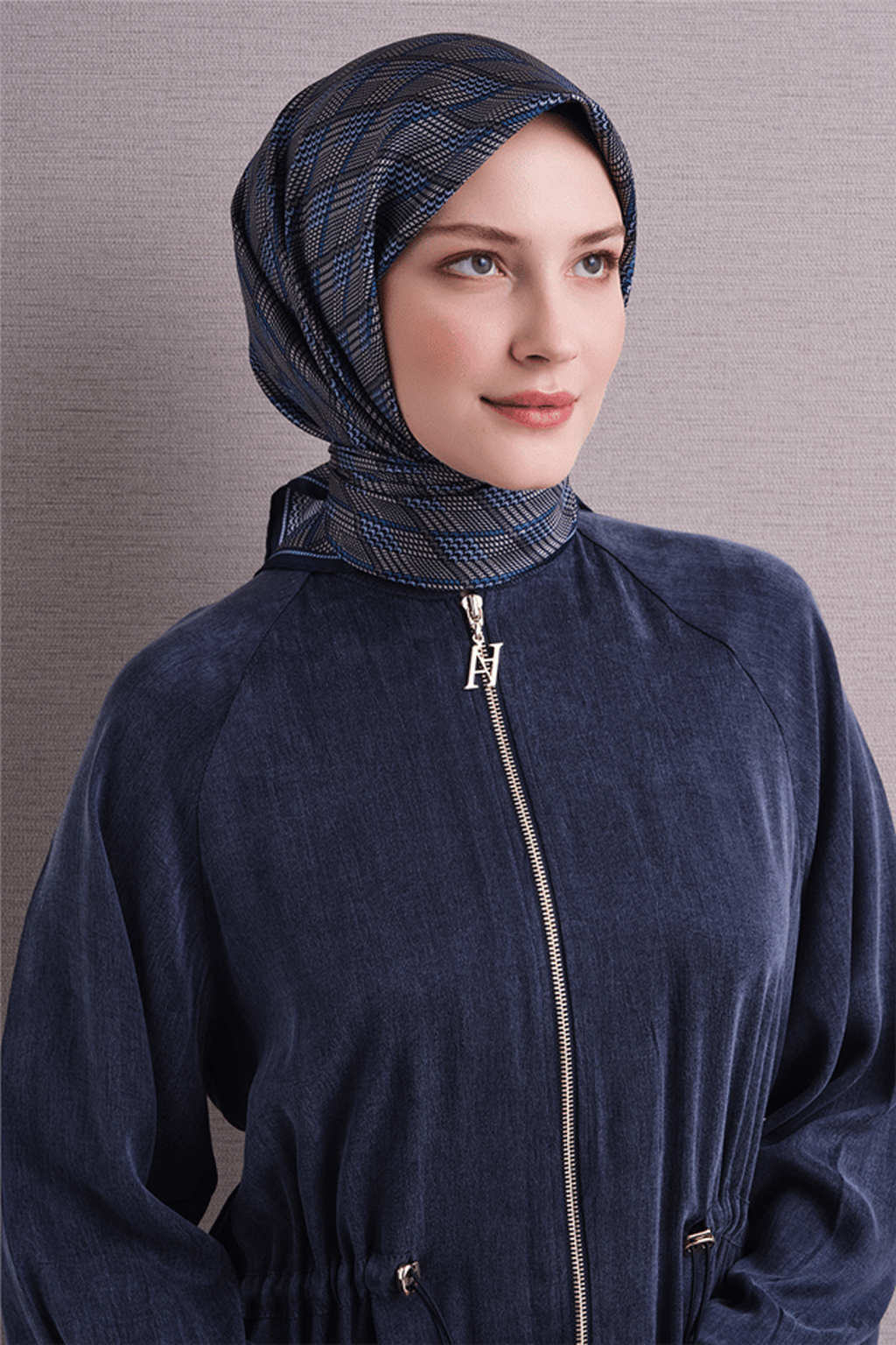 Armine Twill Saf İpek Eşarp 26k9626 Turkuaz