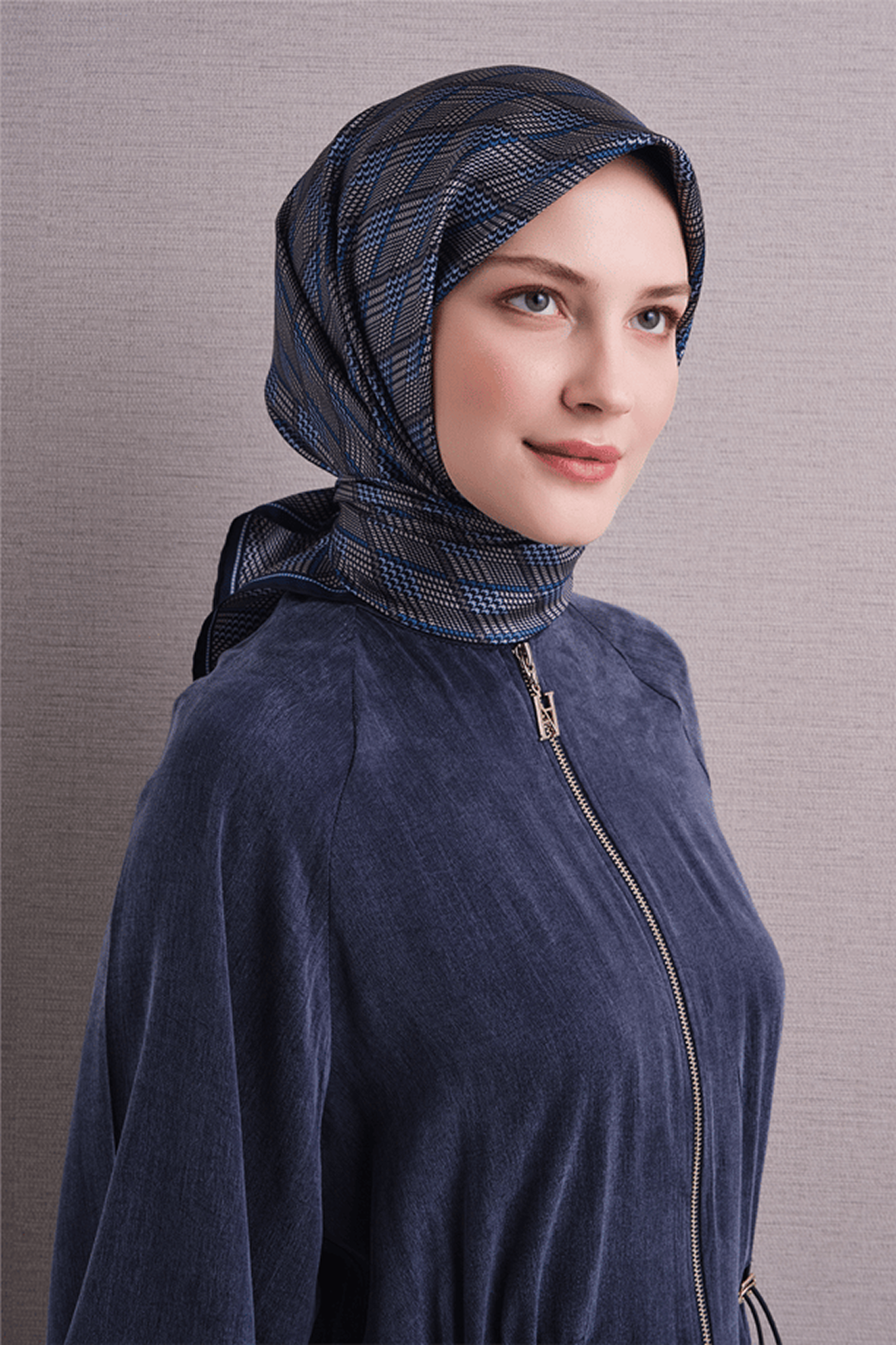Armine Twill Saf İpek Eşarp 26k9626 Turkuaz