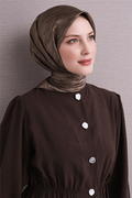 Armine Twill Saf İpek Eşarp 26k9630 Taş Rengi
