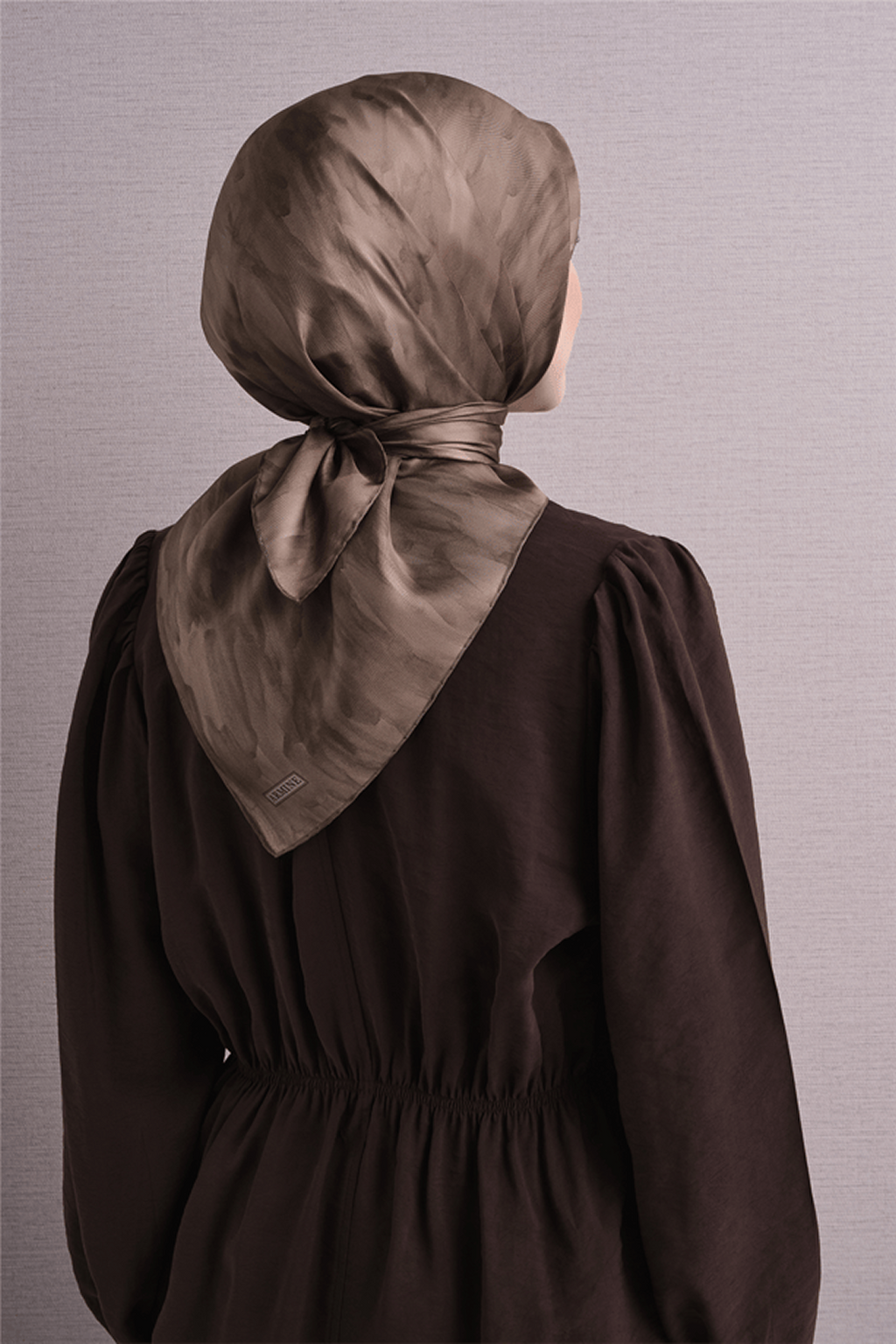 Armine Twill Saf İpek Eşarp 26k9630 Taş Rengi