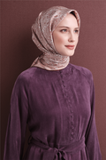 Armine Twill Saf İpek Eşarp 26k9631 Bej
