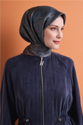Armine Twill Saf İpek Eşarp 26k9631 Petr Mavi