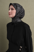Armine Twill Saf İpek Eşarp 26k9631 Siyah