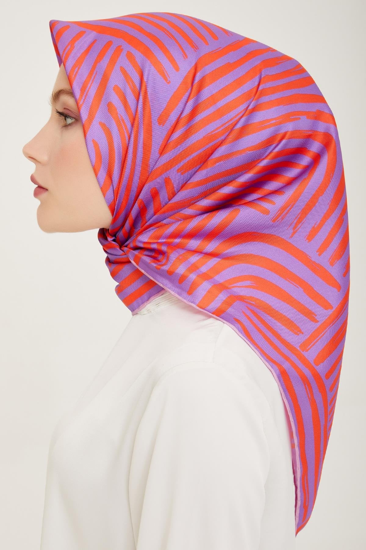 Belli 24 Kış İpek Eşarp-19 Mor