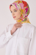 Belli 24 Kış İpek Eşarp-7 Sarı