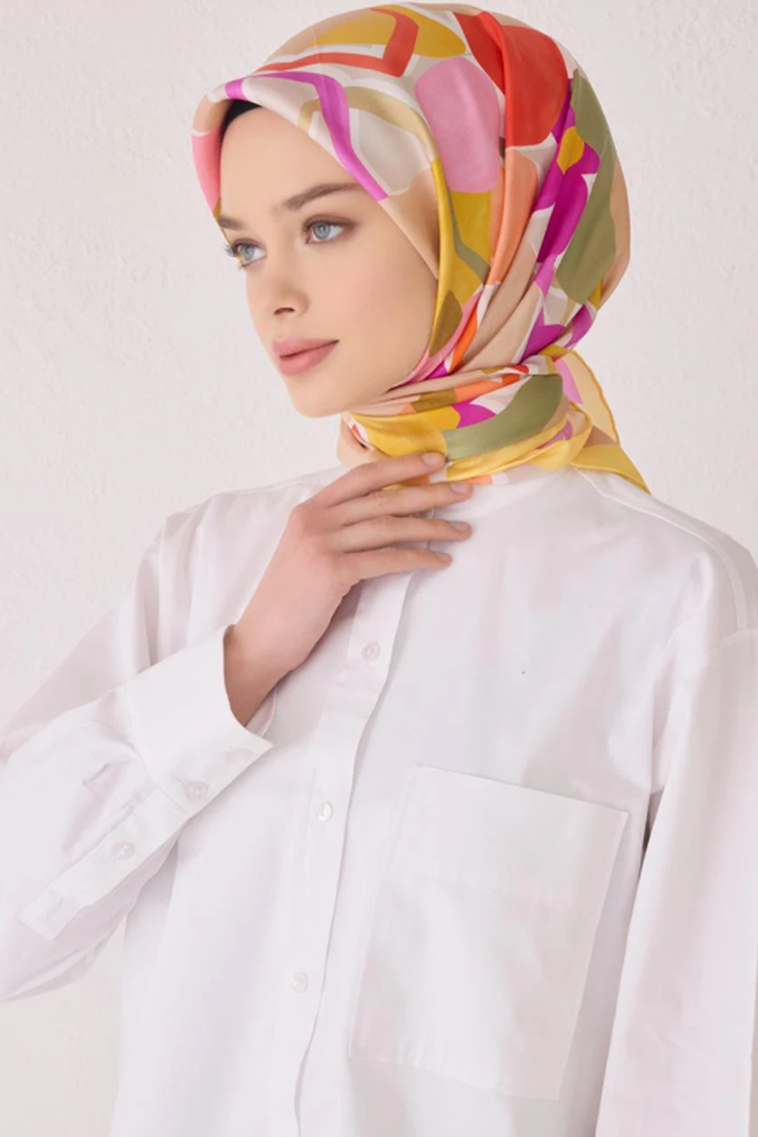 Belli 24 Kış İpek Eşarp-7 Sarı