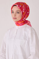 Belli 24 Kış  İpek Eşarp-1 Fuşya