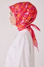 Belli 24 Kış  İpek Eşarp-1 Fuşya