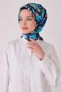 Belli 24 Kış  İpek Eşarp-1 Lacivert