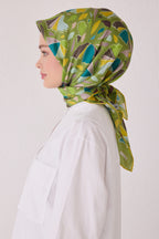 Belli 24 Kış  İpek Eşarp-1 Yeşil