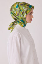 Belli 24 Kış  İpek Eşarp-1 Yeşil