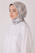 Belli 24 Winter Silk Scarf-10 Gray