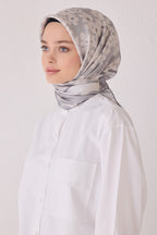 Belli 24 Kış  İpek Eşarp-10 Gri