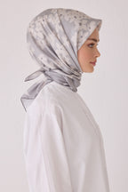 Belli 24 Kış  İpek Eşarp-10 Gri