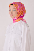 Belli 24 Kış  İpek Eşarp-10 Pembe