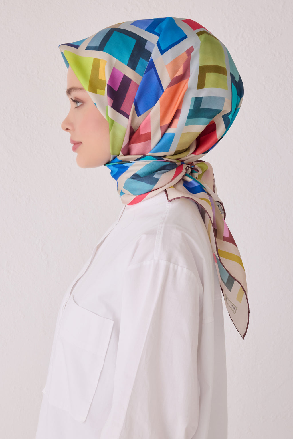 Belli 24 Kış İpek Eşarp-12 Kahve