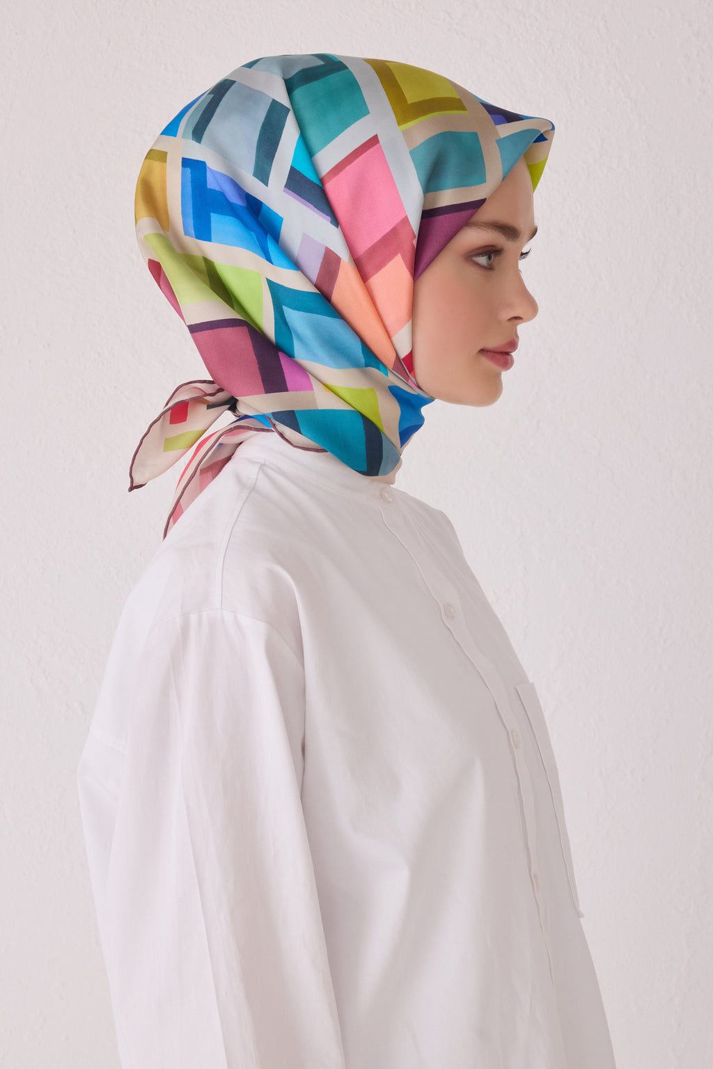 Belli 24 Kış İpek Eşarp-12 Kahve