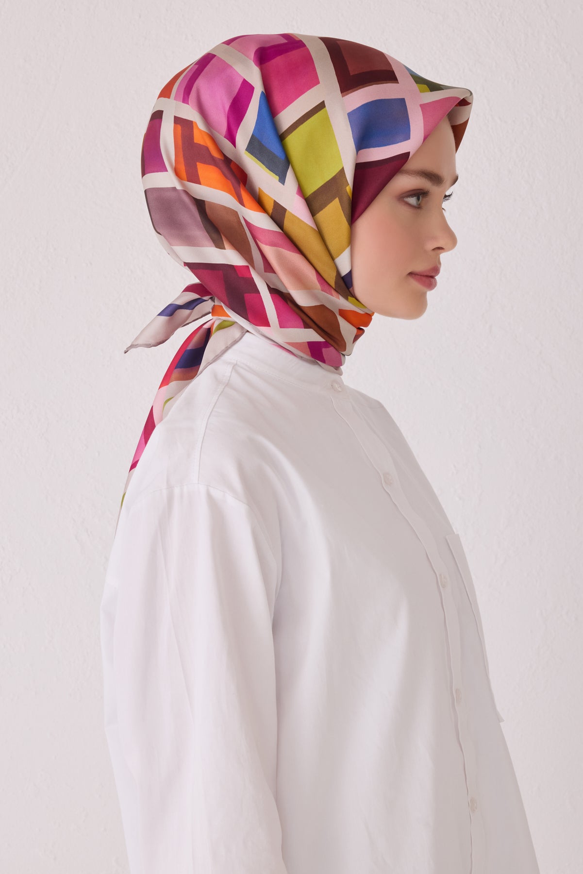 Belli 24 Kış İpek Eşarp-12 Taş Rengi