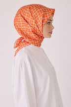 Belli 24 Kış İpek Eşarp-14 Turuncu