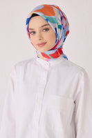 Belli 24 Kış  İpek Eşarp-16 Mavi