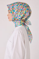 Belli 24 Kış  İpek Eşarp-17 Turkuaz