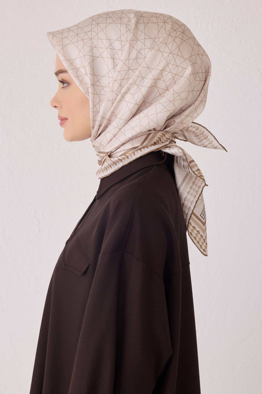 Belli 24 Kış İpek Eşarp-18 Gri