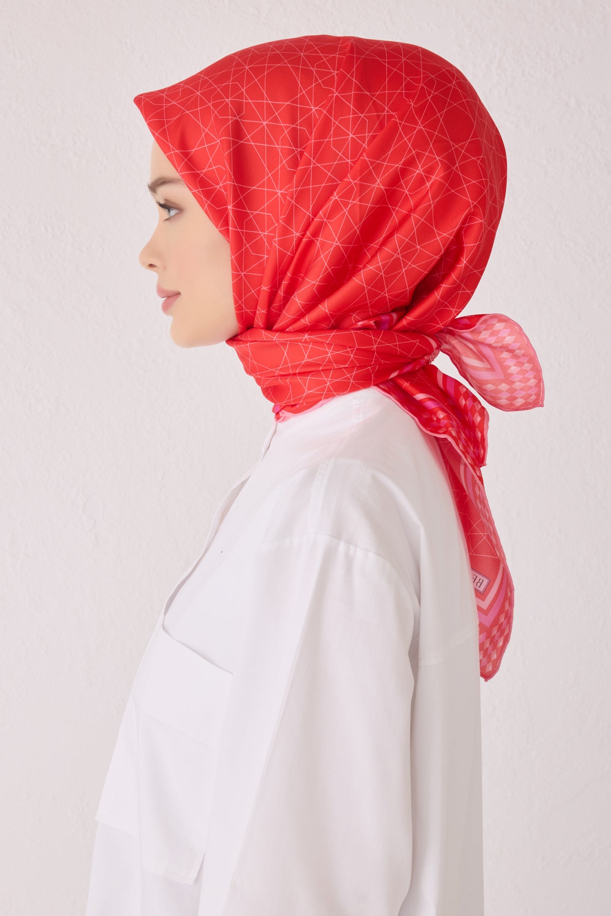 Belli 24 Kış İpek Eşarp-18 Turuncu