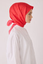 Belli 24 Kış İpek Eşarp-18 Turuncu