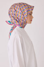 Belli 24 Kış İpek Eşarp-2 Fuşya