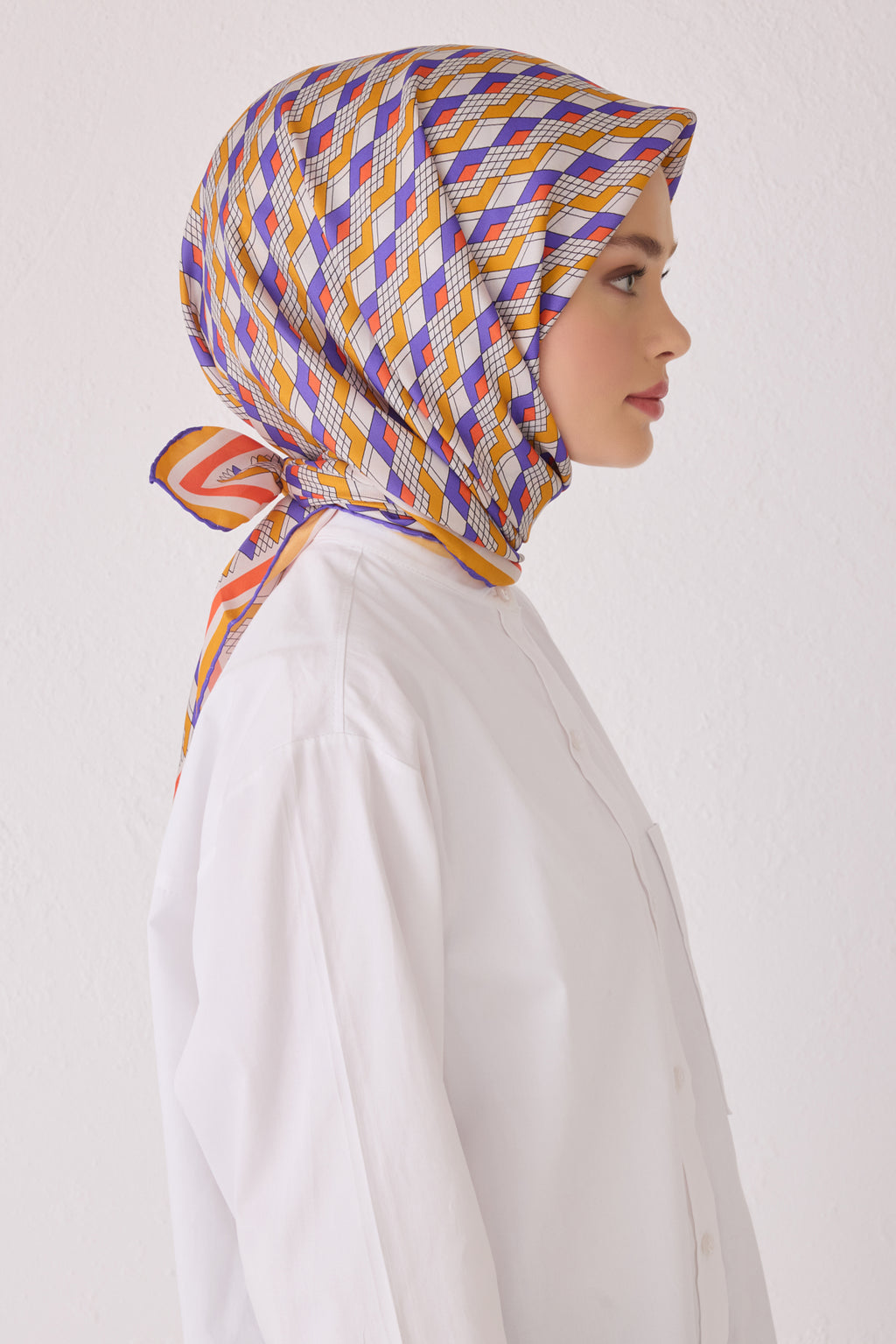 Belli 24 Kış İpek Eşarp-2 Hardal