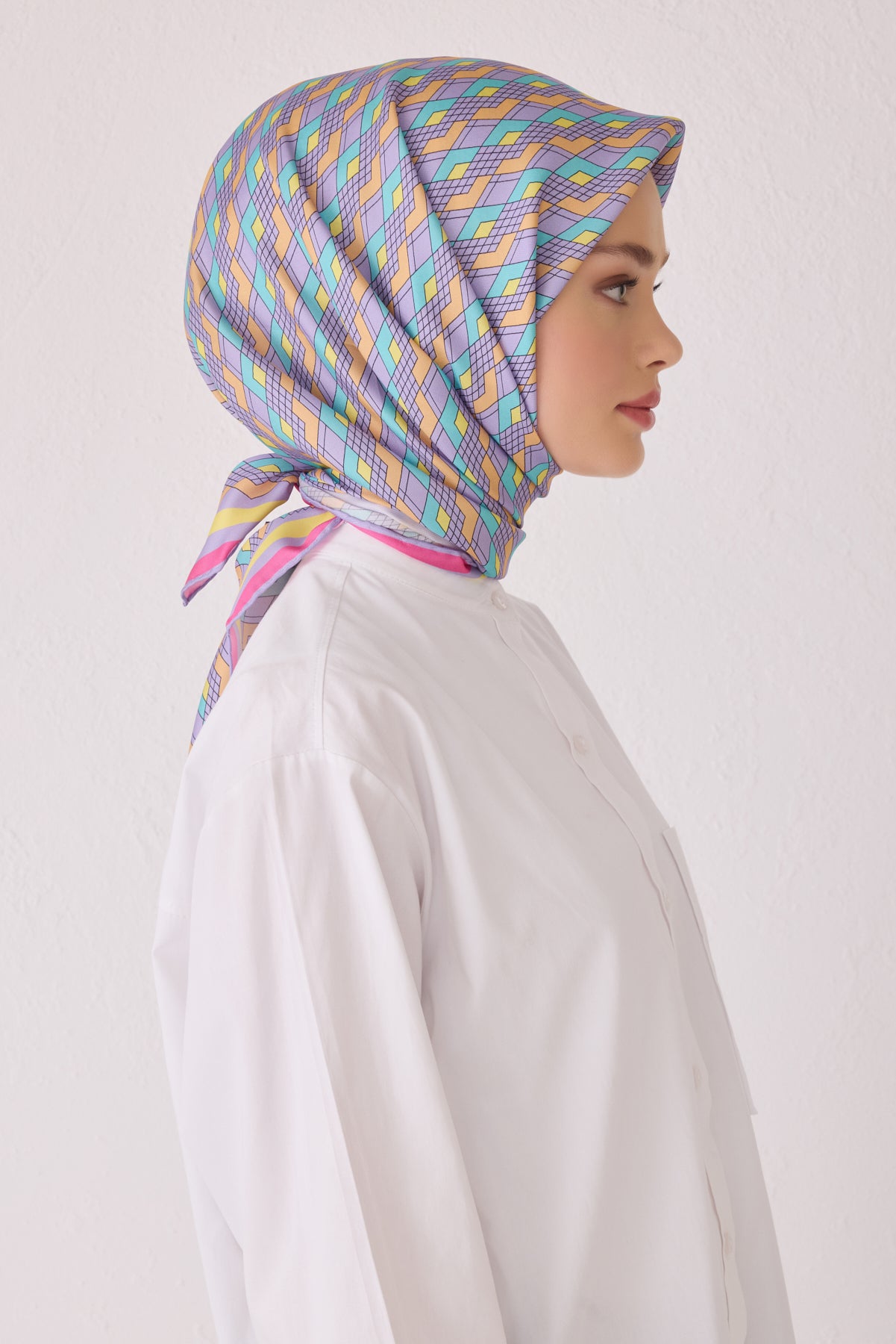 Belli 24 Kış İpek Eşarp-2 Lila