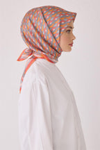 Belli 24 Kış İpek Eşarp-2 Turuncu