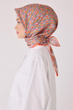 Belli 24 Kış İpek Eşarp-2 Turuncu