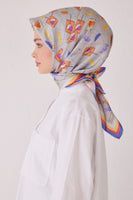 Belli 24 Kış İpek Eşarp-3 Gri