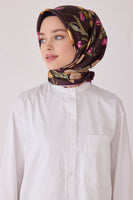 Belli 24 Kış İpek Eşarp-5 Acı Kahve