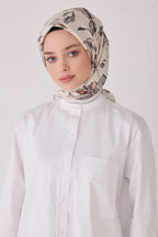 Belli 24 Kış İpek Eşarp-5 Taş Rengi