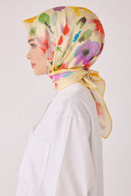 Belli 24 Kış İpek Eşarp-8 Sarı