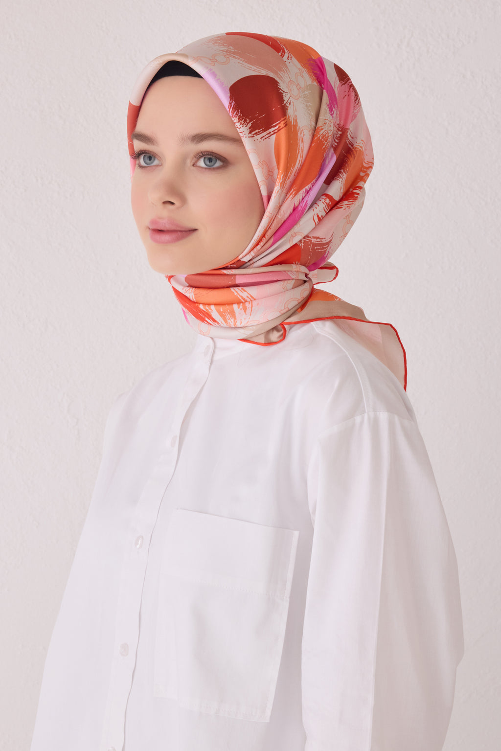 Belli 24 Kış İpek Eşarp-9 Sütlü Kahve