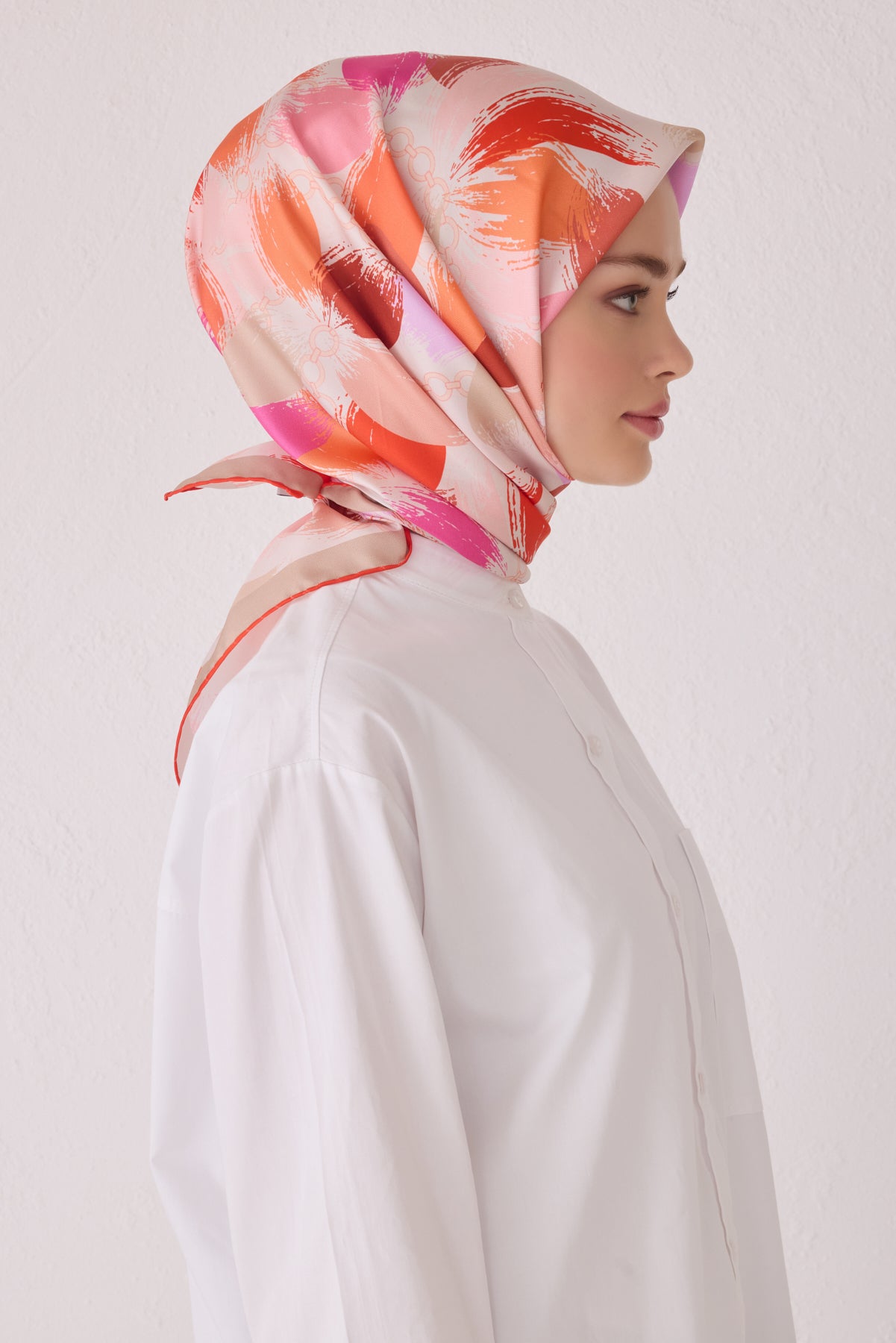 Belli 24 Kış İpek Eşarp-9 Sütlü Kahve