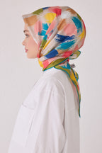 Belli 24 Kış İpek Eşarp-9 Turkuaz