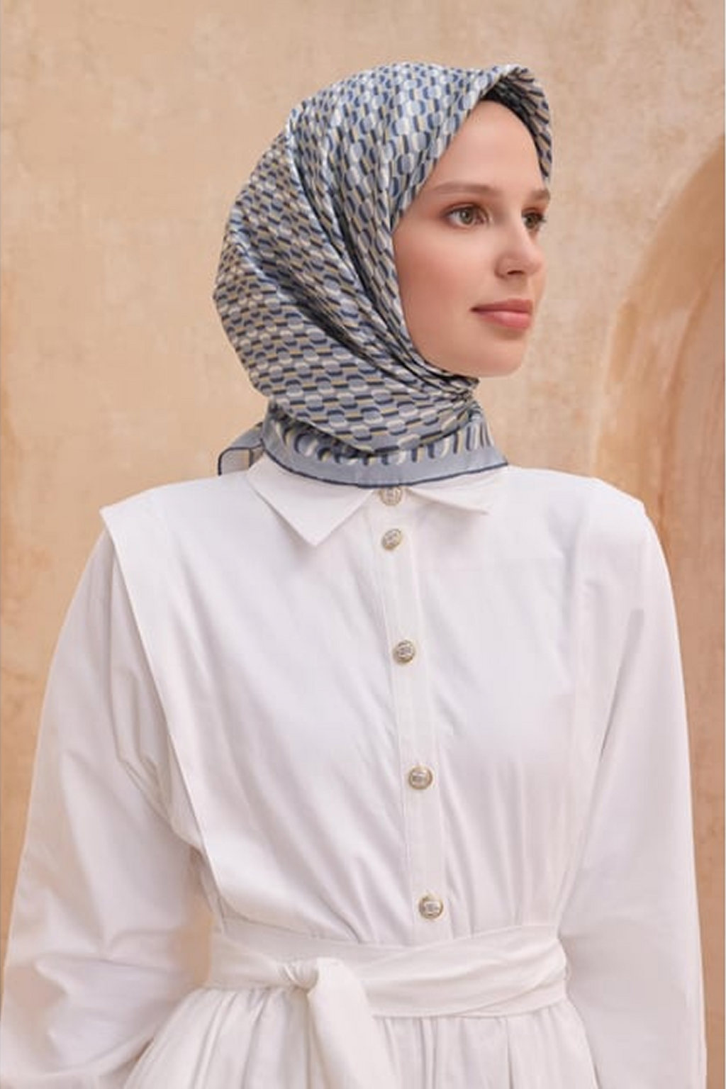 Certain 25 Summer Silk Scarf-12 Silver
