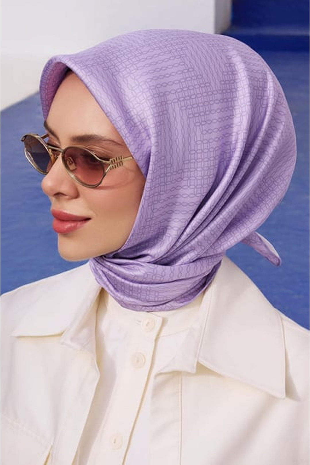 Belli 25 Yaz İpek Eşarp-3 Bordo
