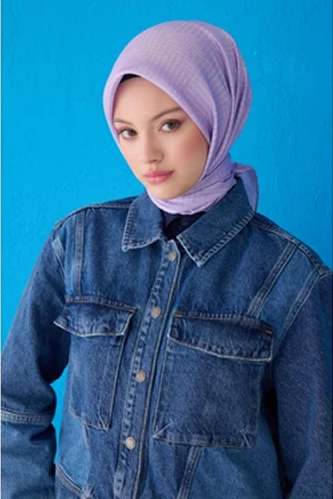 Belle 25 Summer Silk Scarf-3 Lilac