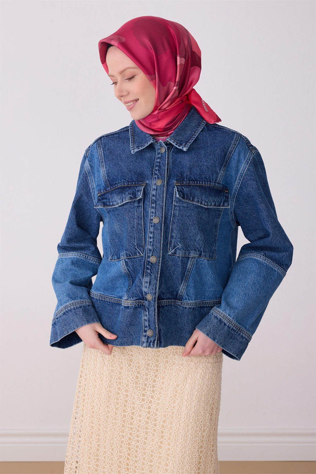 Belli 26y İpek Eşarp -10 Pembe