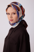 Belli 26y İpek Eşarp -11 Kahve