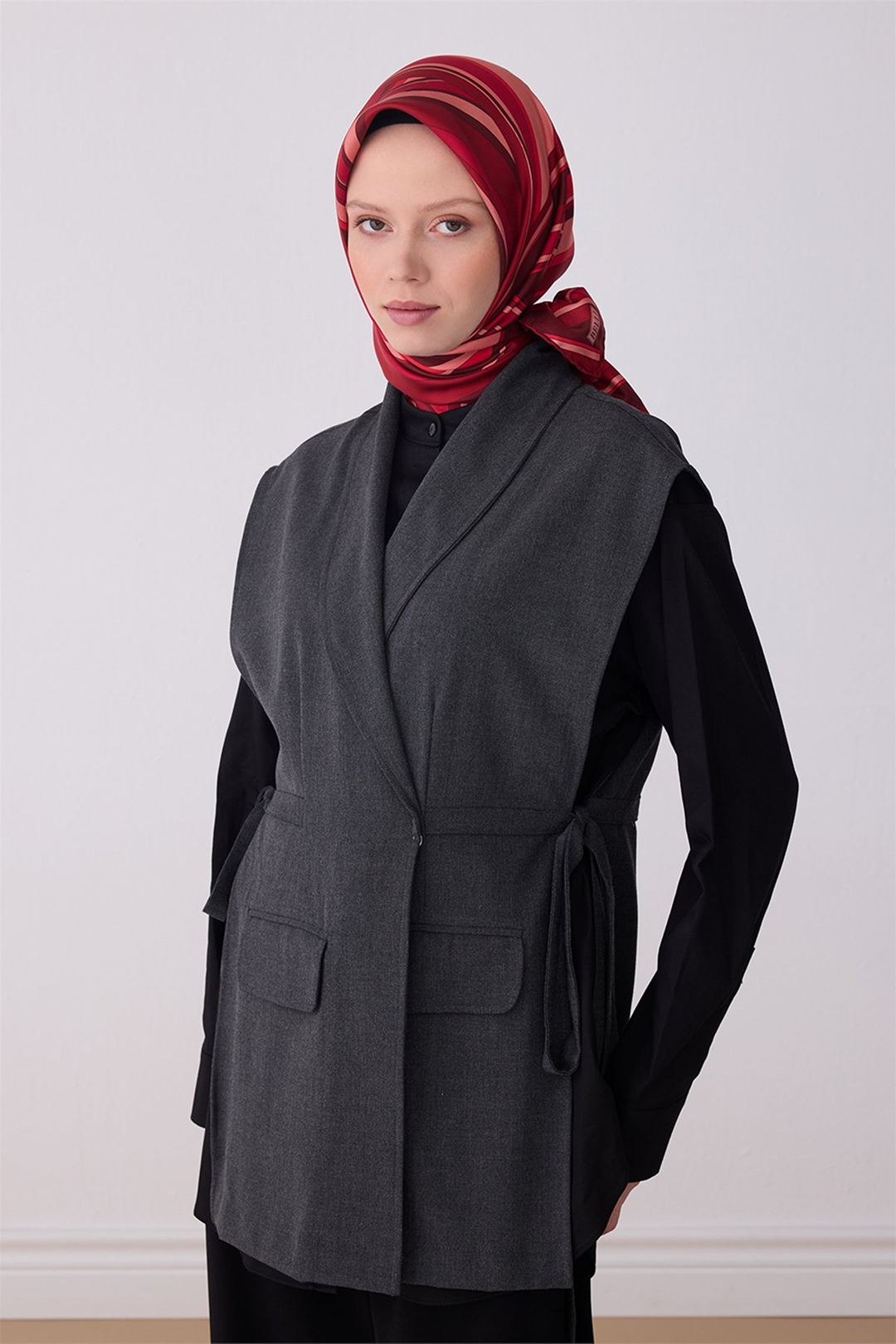 Belli 26y İpek Eşarp -12 Fuşya