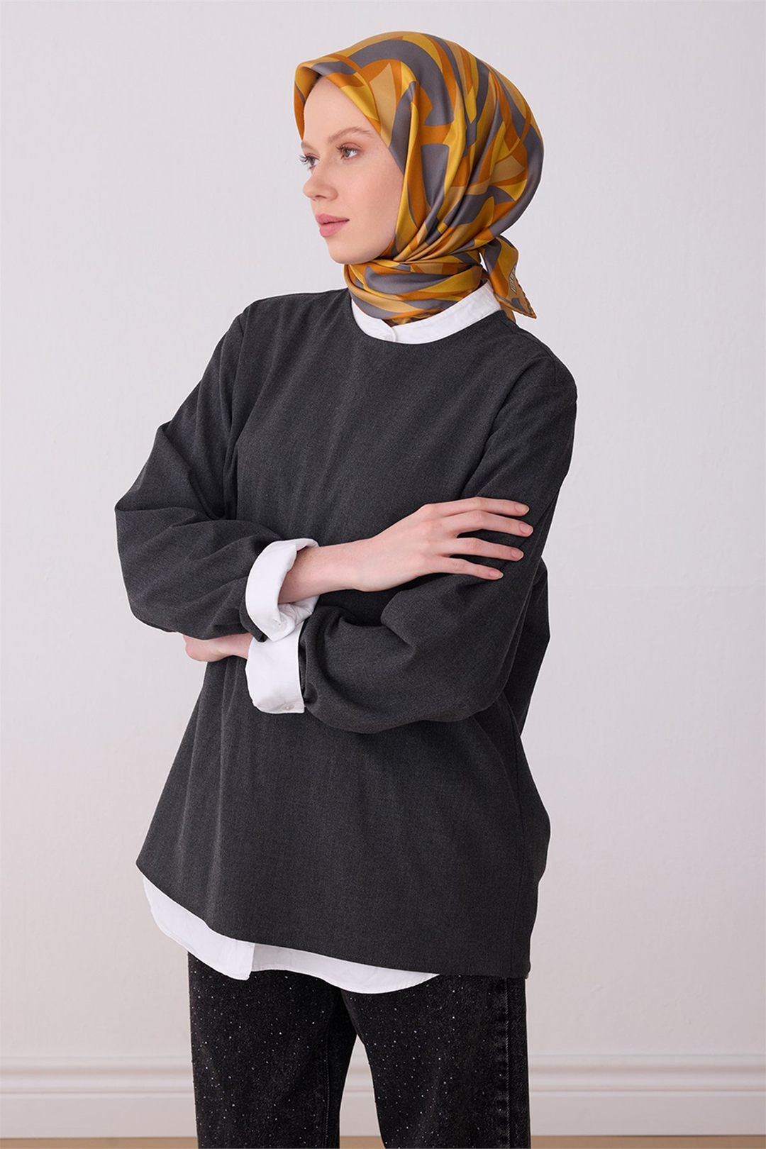 Belli 26y İpek Eşarp 14 Sarı